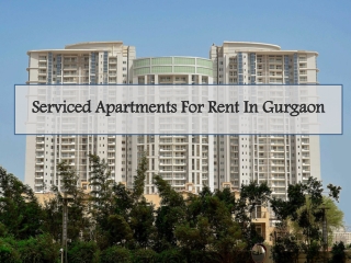 Serviced Apartments For Rent In Gurgaon