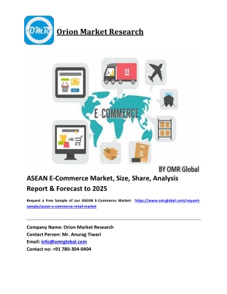 ASEAN E-Commerce Market Growth, Size, Share, Industry Report and Forecast 2018-2023