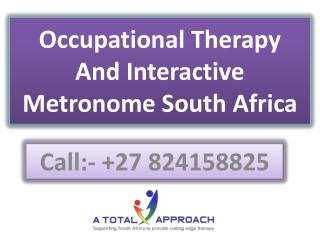 Occupational Therapy And Interactive Metronome South Africa