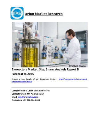 Bioreactors Market Growth, Size, Share, Industry Report and Forecast 2018-2023