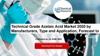 Technical Grade Azelaic Acid Market 2020 by Manufacturers, Type and Application, Forecast to 2025