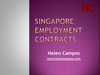 Best Firm for Employment contracts in Singapore – HCCS