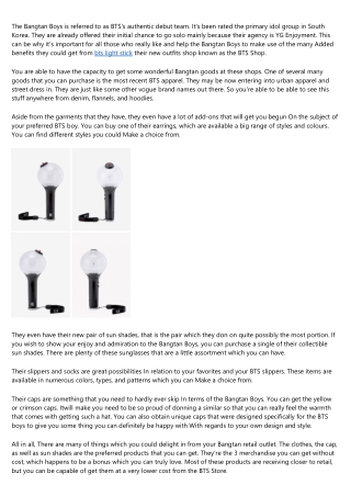 10 Tips for Making a Good bts light stick Even Better