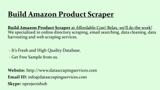 Build Amazon Product Scraper