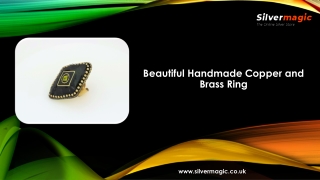 Beautiful Handmade Copper and Brass Ring
