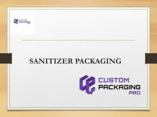 Sanitizer Packaging