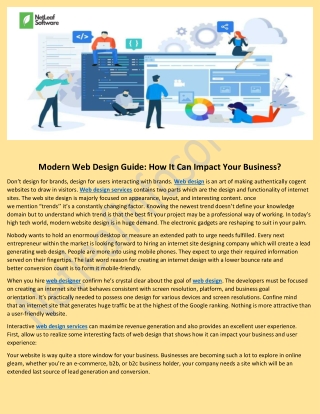 Modern Web Design Guide: How It Can Impact Your Business?