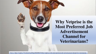Why Vetprise is the Most Preferred Job Advertisement Channel for Veterinarians?