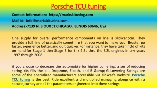 Most Effective Ways To Overcome Porsche TCU Tuning's Problem.