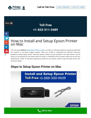 How to Install and Setup Epson Printer on Mac