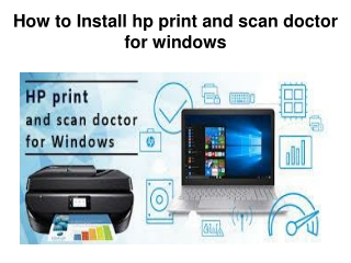 How to Install hp print and scan doctor for windows