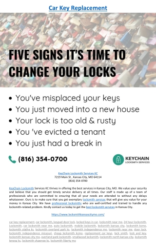 Car Key Replacement