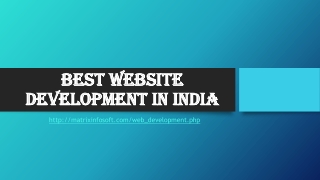 Best website development in India