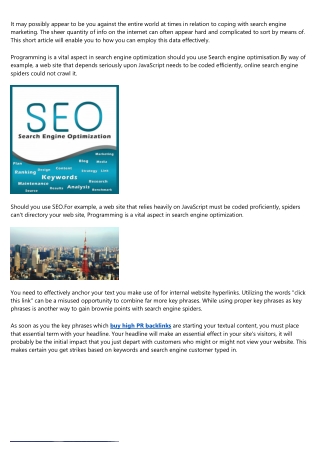 Have You Been Aware Of New Search Engine Optimisation Tips?