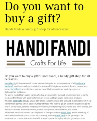 Handi fandi, a handy gift shop for all occasions