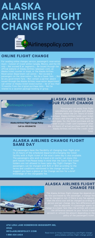 Alaska Airlines Flight Change Policy