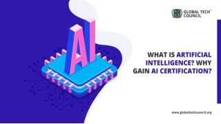 What is Artificial Intelligence? Why Gain AI Certification?