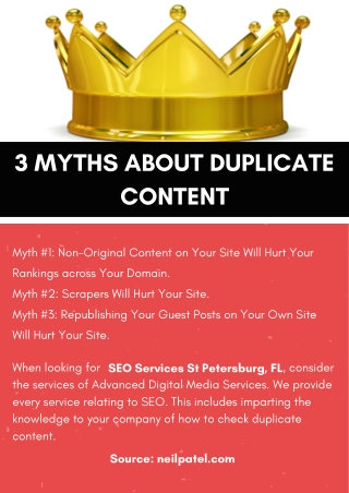 3 Myths About Duplicate Content