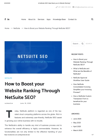 What is NetSuite SEO?