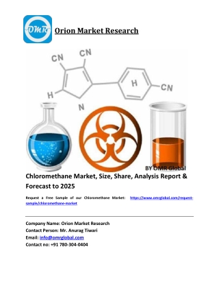 Chloromethane Market Growth, Size, Share, Industry Report and Forecast 2016-2021