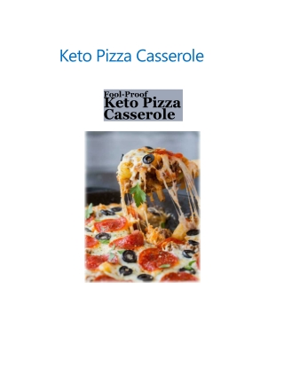 Keto Pizza Casserole