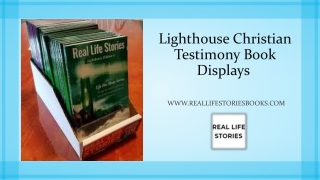 Lighthouse Christian Testimony Book Displays 