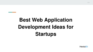 Best Web Application Development Ideas for Startups