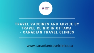 Travel Vaccines and Advice By Travel Clinic in Ottawa - Canadian Travel Clinics