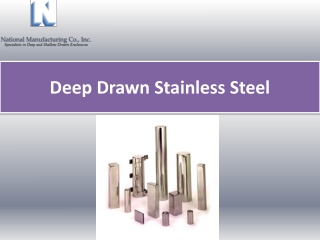 Deep Drawn Stainless Steel