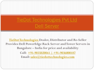 Dell Rack Server Series | Dell Tower Server Series | Price/Cost