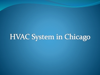 HVAC System Repair in Chicago