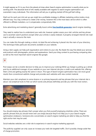 Using the Puzzle From Search Engine Optimisation With Easy Assistance!