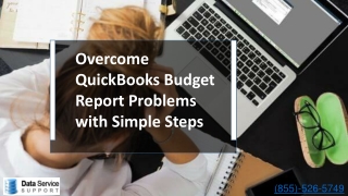 overcome QuickBooks Budget report problem with Expert