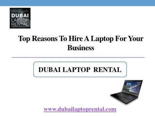 Top Reasons to Hire a Laptop For Your Business