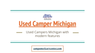 Used Camper Michigan