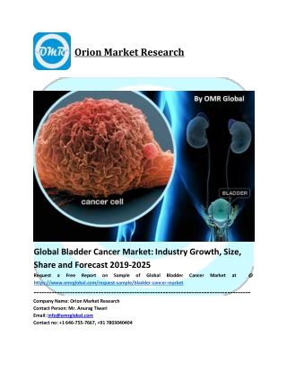 Bladder Cancer Market Size, Share, Trends & Forecast 2019-2025