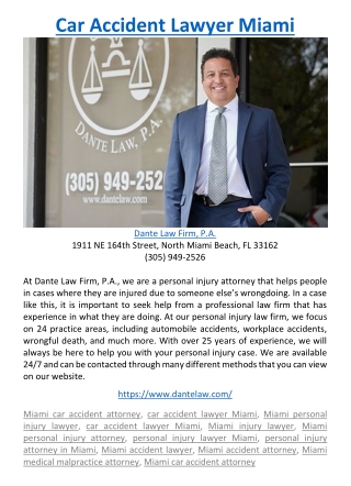 Car Accident Lawyer Miami