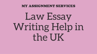 Law essay writing help in the UK.