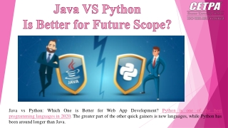 Java VS Python Which One Is Better and Good Scope in Future