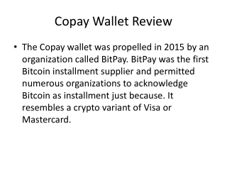 @!!$$ Copay wallet Support Number (856-254-3098) Detailed Overview