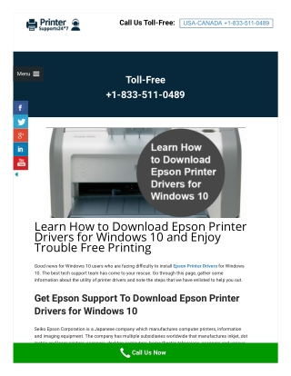 How to Download Epson Printer Drivers for Windows 10