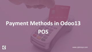 Payment Methods in Odoo 13 POS