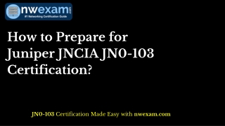 Latest | Juniper JNCIA | JN0-103 Certification | Sample Questions