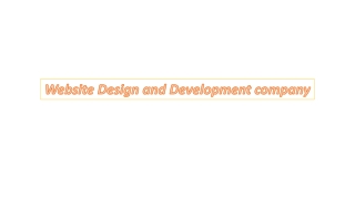 Best Website design and development company