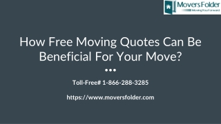 How Free Moving Quotes Can be Beneficial for your Move?