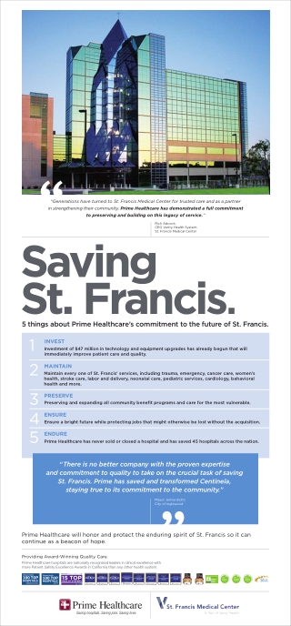 5 things about Prime Healthcare’s commitment to the future of St. Francis