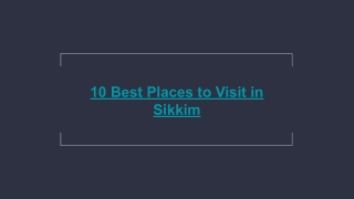 Top 10 Tourist Places in Sikkim | Places to Visit in Sikkim - Tripbibo