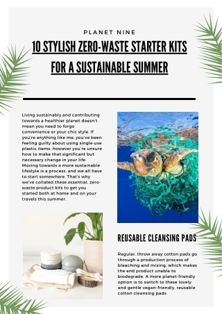 10 Stylish Zero-Waste Starter Kits for a Sustainable Summer