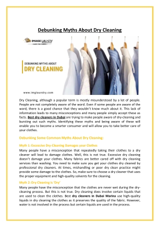 Best Dry Cleaners in Dubai | Laundry in Motor City