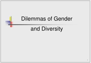 Dilemmas of Gender and Diversity